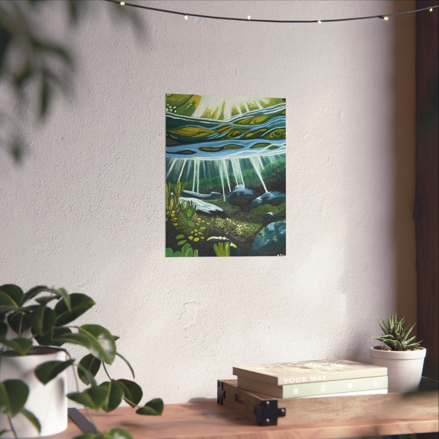The Mermaids Garden - Art Print