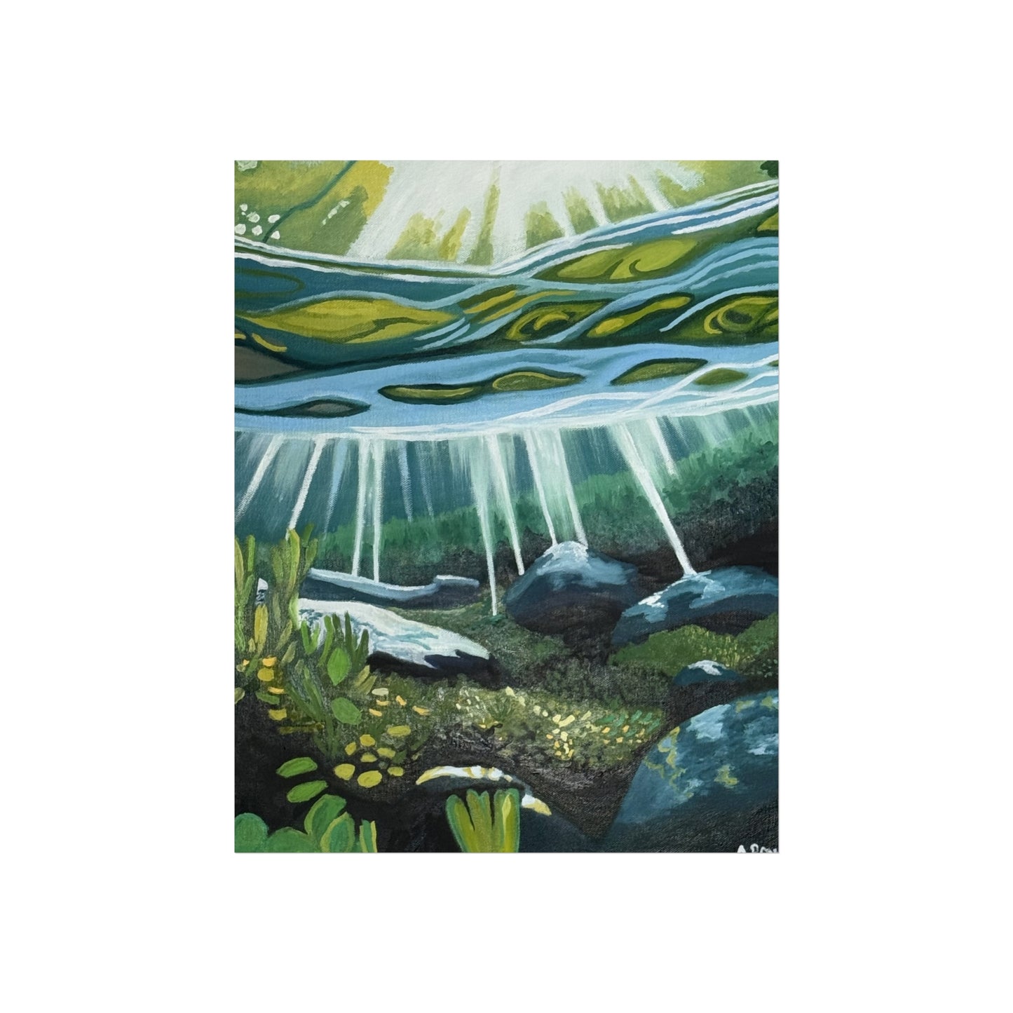 The Mermaids Garden - Art Print