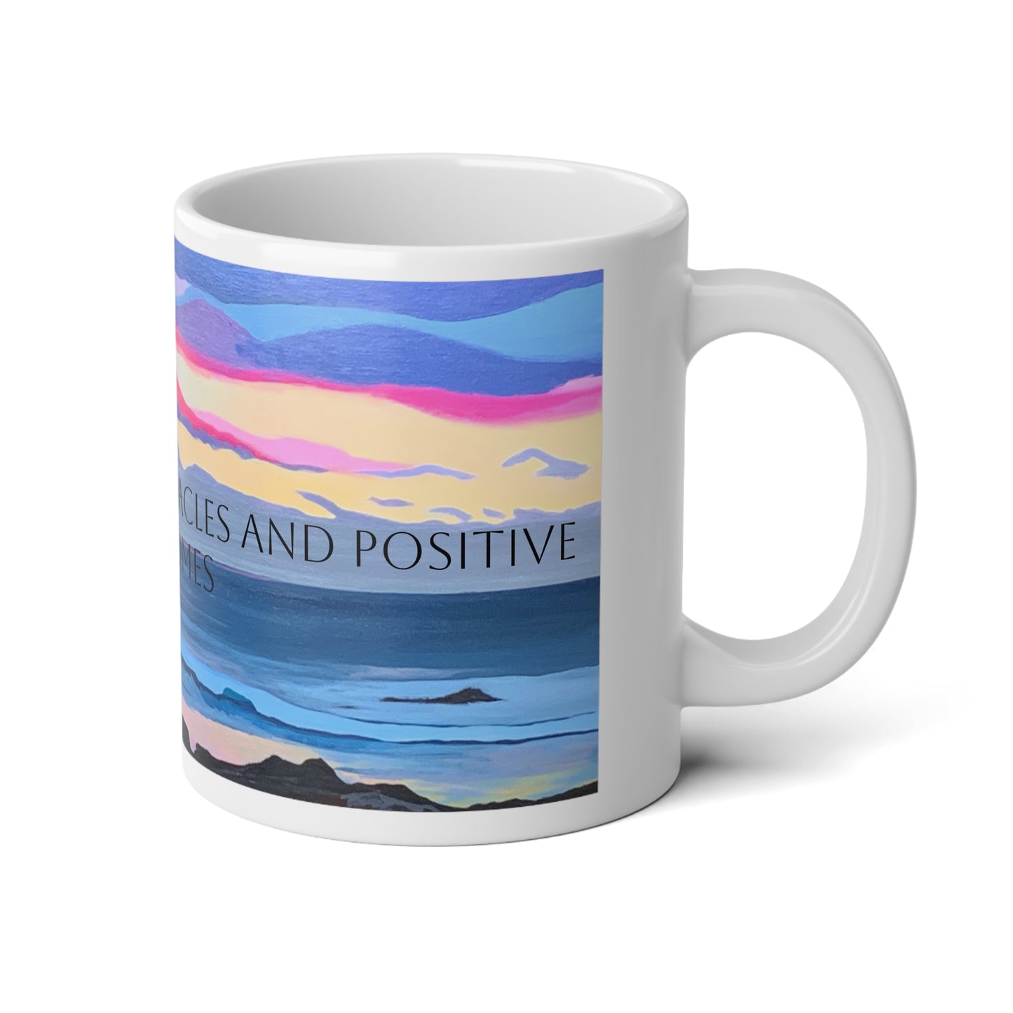 Sunrise Affirmation Jumbo Mug, 20oz